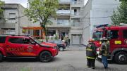 El incendio en un edificio de calle Córdoba 1.083 generó caos en los vecinos
