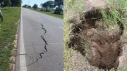 ¡Atención conductores!: la Ruta Nacional Nº 89 sufrió hundimientos en el tramo Yuchán–Quimilí