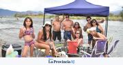 Mirá quiénes escaparon al río en un día de calor extremo en San Juan