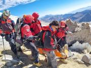 Rescatan a un andinista estadounidense con un cuadro grave en el Aconcagua