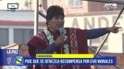 Senadora Mallón propone recompensa por captura de Evo Morales
