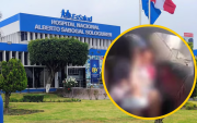 ¡Insólito! Mujer dio a luz dentro de un taxi que estaba en la cochera del Hospital Sabogal