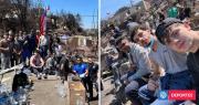 Plantel de Básquet UdeC ayudó en labores de limpieza a damnificados por incendios en Penco