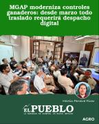 MGAP moderniza controles ganaderos: desde marzo todo traslado requerirá despacho digital ‣ Martin Ferreira Pinto