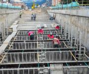 El paso deprimido de TransMilenio por la calle 100 con Suba alcanza 66% de ejecución