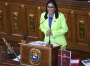 Delcy Rodríguez, Venezuela /Pedirá a la ONU verificar la lista de presos políticos excarcelados