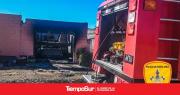 Un hombre sufrió quemaduras en el incendio de su casa