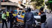 Colisión en la av. Baralt de Caracas dejó a un motorizado con lesiones
