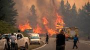 Incendios en Chubut: por el avance del fuego, cortaron la Ruta Provincial 71 a la altura de Cholila