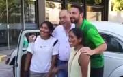Abrazo inesperado entre JP Velasco y Otto Ritter en Santa Cruz