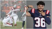 ¡Histórico! Andrés Borregales será el primer venezolano en jugar el Super Bowl, así fue el gol de campo que clasificó a los Patriots