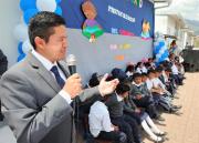 Entrega de textos escolares al 100%