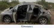 Quisieron esquivar un bache y se accidentaron en el límite San Juan- La Rioja