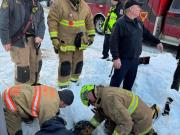 Rescataron a un niño de ocho años que cayó en una cloaca mientras jugaba en la nieve