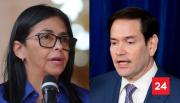 Marco Rubio amenazó con usar la fuerza si Delcy Rodríguez no coopera con EE.UU.