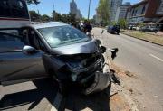 Violento impacto en Punta del Este: una conductora se durmió y se incrustó contra columna