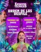 Ya está el orden de desfile de los Ensayos Técnicos, las escuelas de samba copan la Costa