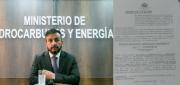 MINISTRO DE HIDROCARBUROS ES CITADO COMO TESTIGO POR PRESUNTO INCUMPLIMIENTO DE DEBERES