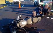 Choque en la Autopista La Plata dejó a un motociclista herido