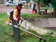 La Municipalidad trabaja en el corte de malezas en la Av. Circunvalación
