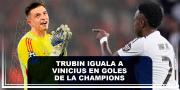 Trubin iguala a Vinicius en goles de la Champions