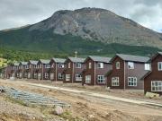 Constatan 70% de avance en obras de las primeras viviendas de la Chacra G 1 en Coyhaique