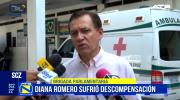 Diputada Diana Romero es evacuada por descompensación en Santa Cruz