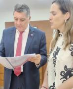 Alcaldesa de La Serena se reúne con futuro Ministro del Interior en la capital