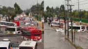 Los impactantes registros de inundación con autos atrapados en Maipú por intensas lluvias