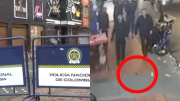 Se conoce el video del ataque con granada registrado contra un establecimiento comercial en el barrio Santa Fe, de Bogotá