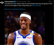 Golden State Warriors comprometido con la rehabilitación de Jimmy Butler