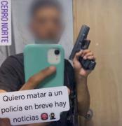 Menor fugado de Inisa dijo querer “matar a un policía”, anunció “noticias” y mostró armas