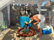 “Cada vez hay más gente”: la celebración de Iemanjá en la playa Ramírez de Montevideo