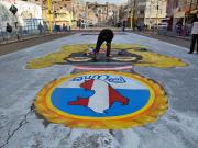 Puno: Inician el pintado de vías para la parada de los conjuntos de trajes de luces –