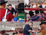 Tupac Katari y Bartolina Sisa dialogan con el Presidente sobre empleo, salud y educación