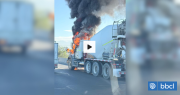 Camión se incendia en plena Ruta 5: investigan el origen del siniestro en La Cisterna