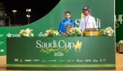 Francés Michael Barzalona se luce en la grama del Jockey Challenge de la Saudi Cup