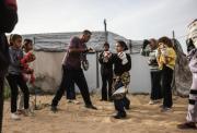 Boxeo y pintura, terapias para niñas de Gaza
