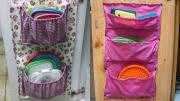 DIY: si te sobra un pedazo de tela crea un organizador de utensilios muy útil