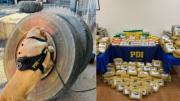 Caen cinco bolivianos en Chile por traficar 370 kilos de droga hasta en las llantas de un camión