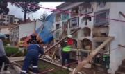 Se desploma un pabellón del Cementerio General de Potosí debido a las lluvias