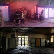 Video: alarma por el incendio de una escuela de Las Heras en la madrugada