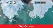 Volvieron a evidenciar el retroceso del frente del Glaciar Perito Moreno