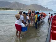 Zona de zarpe en La Boca se llenó de turistas este Carnaval