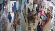 Al suelo, dame la plata: dos sujetos atracan en una tienda en pleno centro cruceño