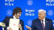 Trump y su elogio a Milei en el Consejo de Paz: “Apoyo a este caballero”