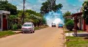 Intensifican la fumigación en barrios de Montero para frenar la proliferación de mosquitos