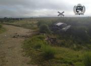 Conductor ebrio que iba con dos acompañantes despistó en ruta 7; todos están graves