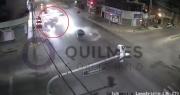 Video: un policía que venía de urgencia a La Plata causó un choque en cadena entre siete autos en Quilmes