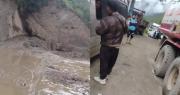 La Paz: Mazamorra en la carretera Asunta–Chulumani deja la ruta intransitable y varios vehículos parados